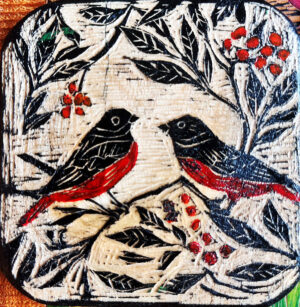 Bird Couple Coaster